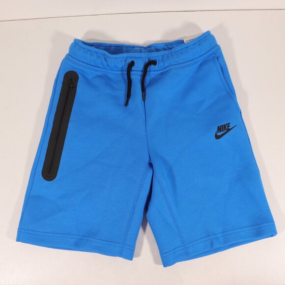 NWT Nike Tech Fleece Short - Boys Blue Size Medium - Picture 3 of 14